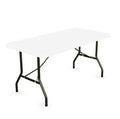 White Plastic Folding Table 30 x 60 Inch J27496