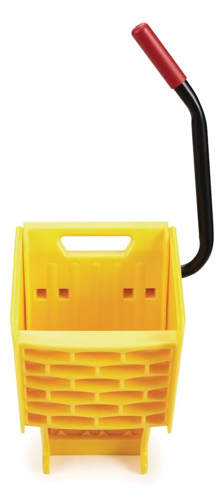 26 Qt. Side-Press Mop Bucket and Wringer Combo on Wheels, Yellow O1652