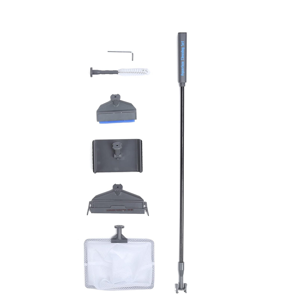 5 in 1 Aquarium Cleaning Kit with Telescopic Rod and Brushes S1362