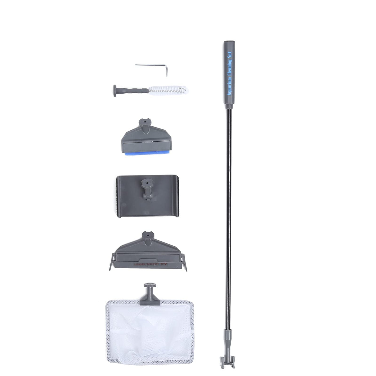 5 in 1 Aquarium Cleaning Kit with Telescopic Rod and Brushes S1362