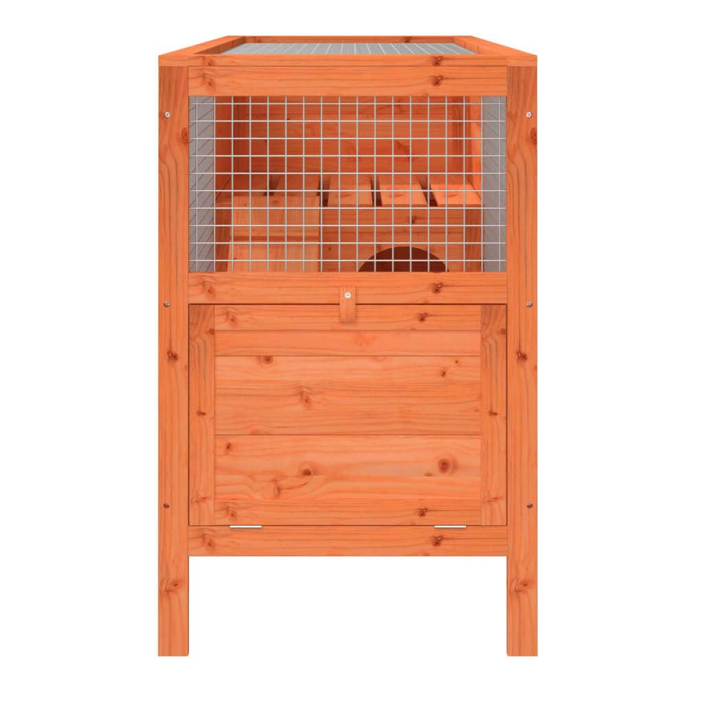 Wooden 2 Tier Small Animal Cage 40.6 Inch Brown O632