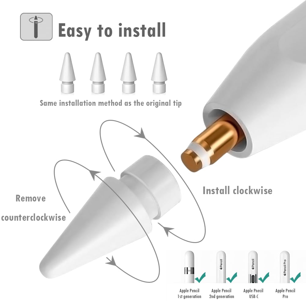 Replacement Tips Compatible with Apple Pencil Y917553