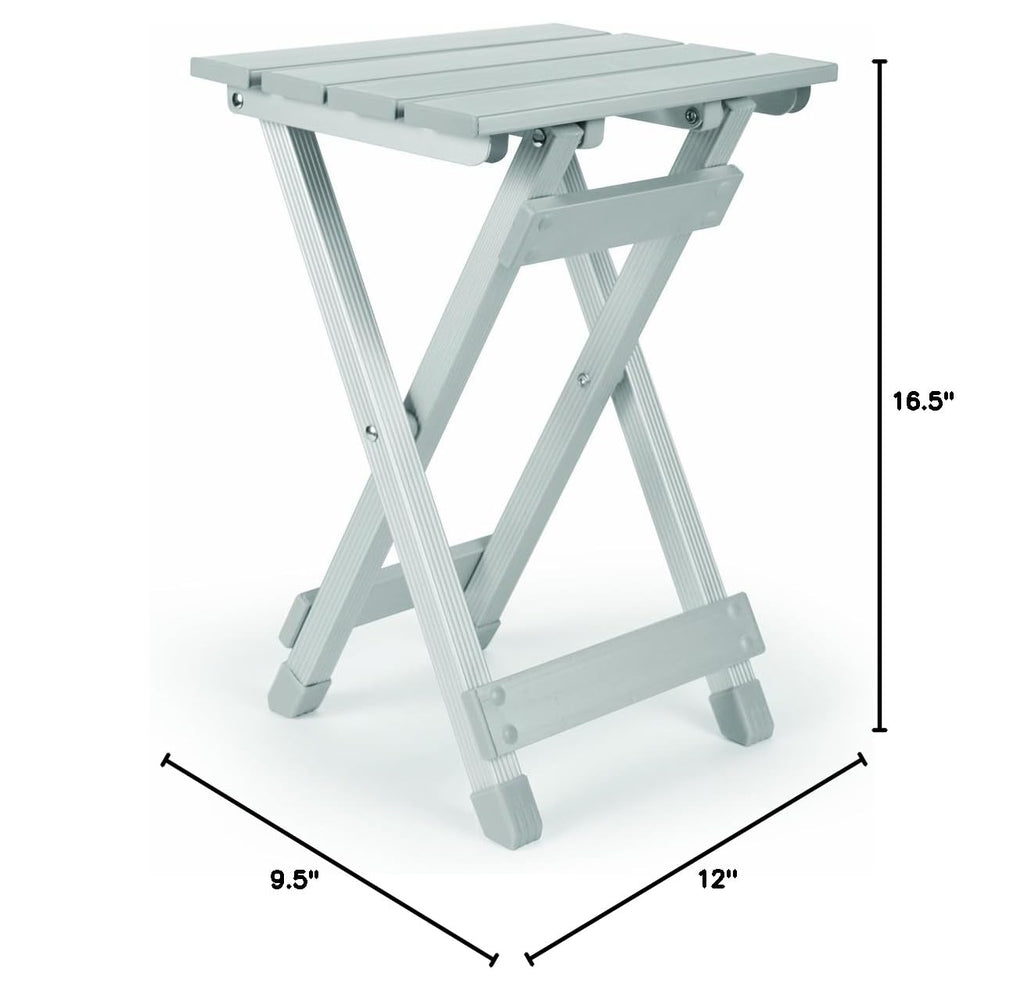 Aluminum Fold-Away Outdoor Side Table W45856