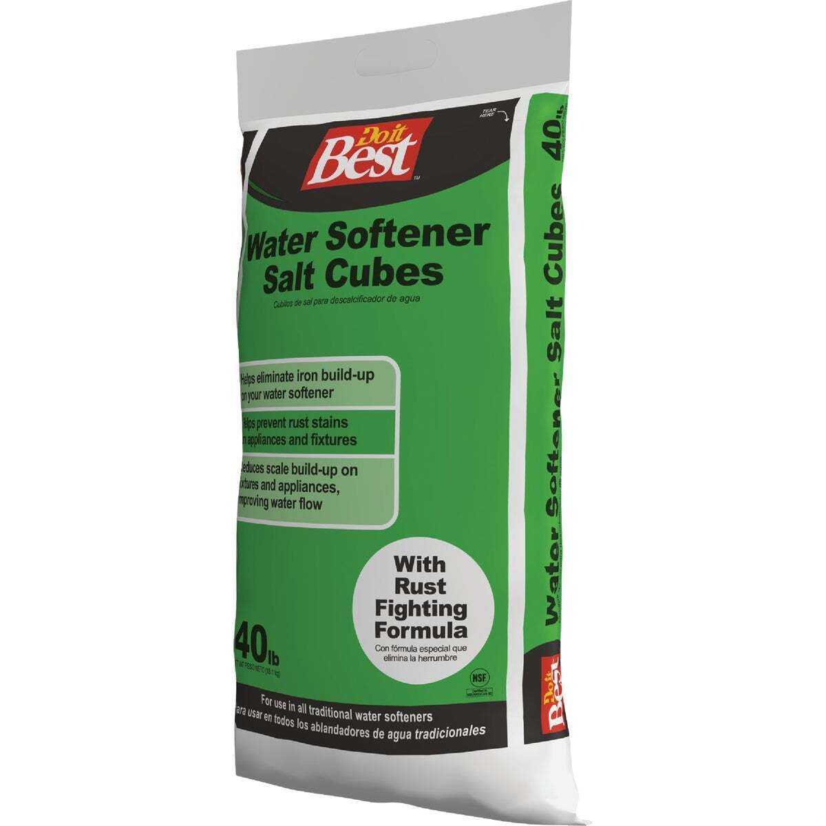 40 Lb. Water Softener Salt Cubes with Rust Remover Z3099
