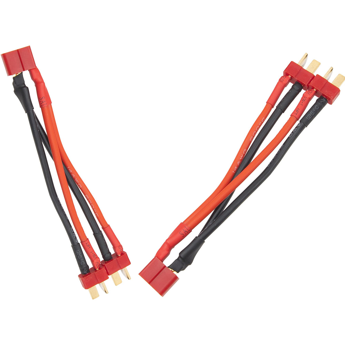 14 AWG Silicone Wire 1 Female to 2 Male Y Splitter Cable B969395