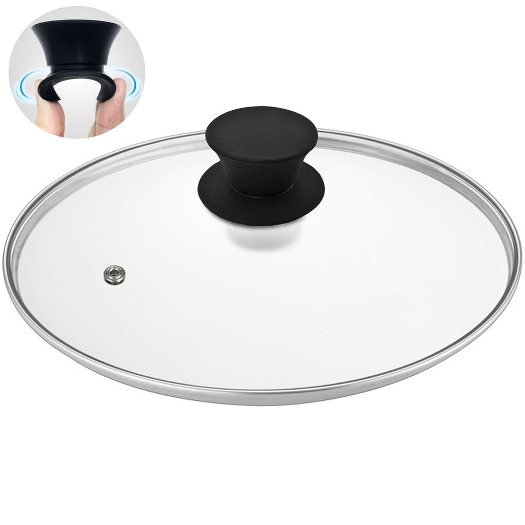 Tempered Glass Lid with Heat Resistant Handle 10.25 In T2128