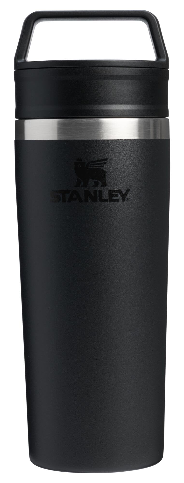16 oz Black Travel Mug H208