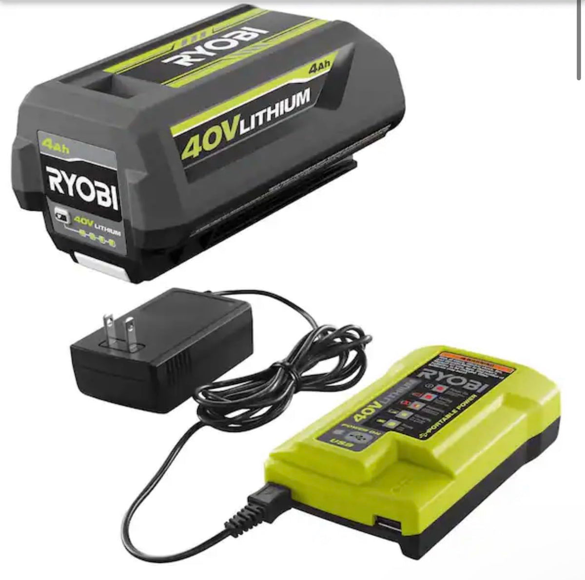 40V Lithium-ION 4.0 AH Battery and Charger X563