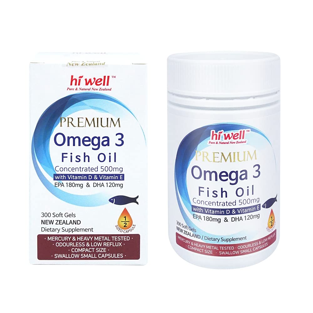 Omega 3 Fish Oil 500mg 300 Softgels U284929