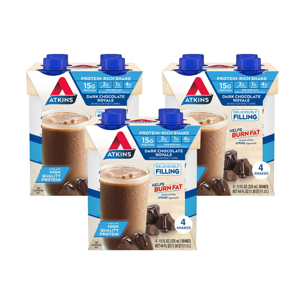 Milk Chocolate & Dark Chocolate Protein Shake, 15g Protein, 12 Count V177139