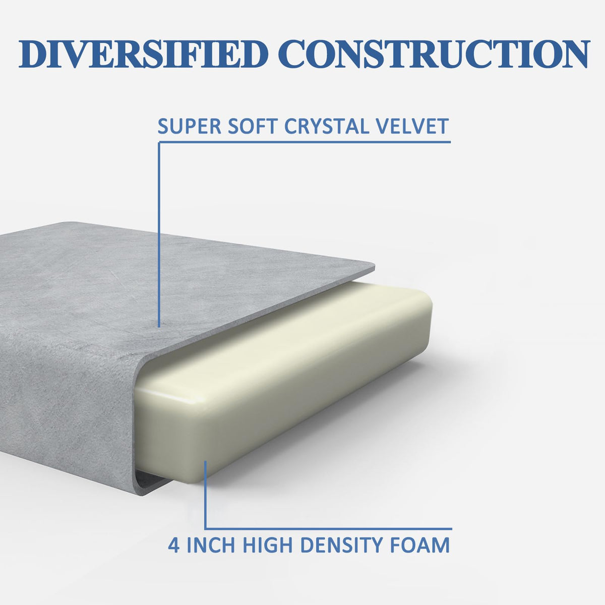 3.95" Full Memory Foam Folding Topper with Storage Bag D3670