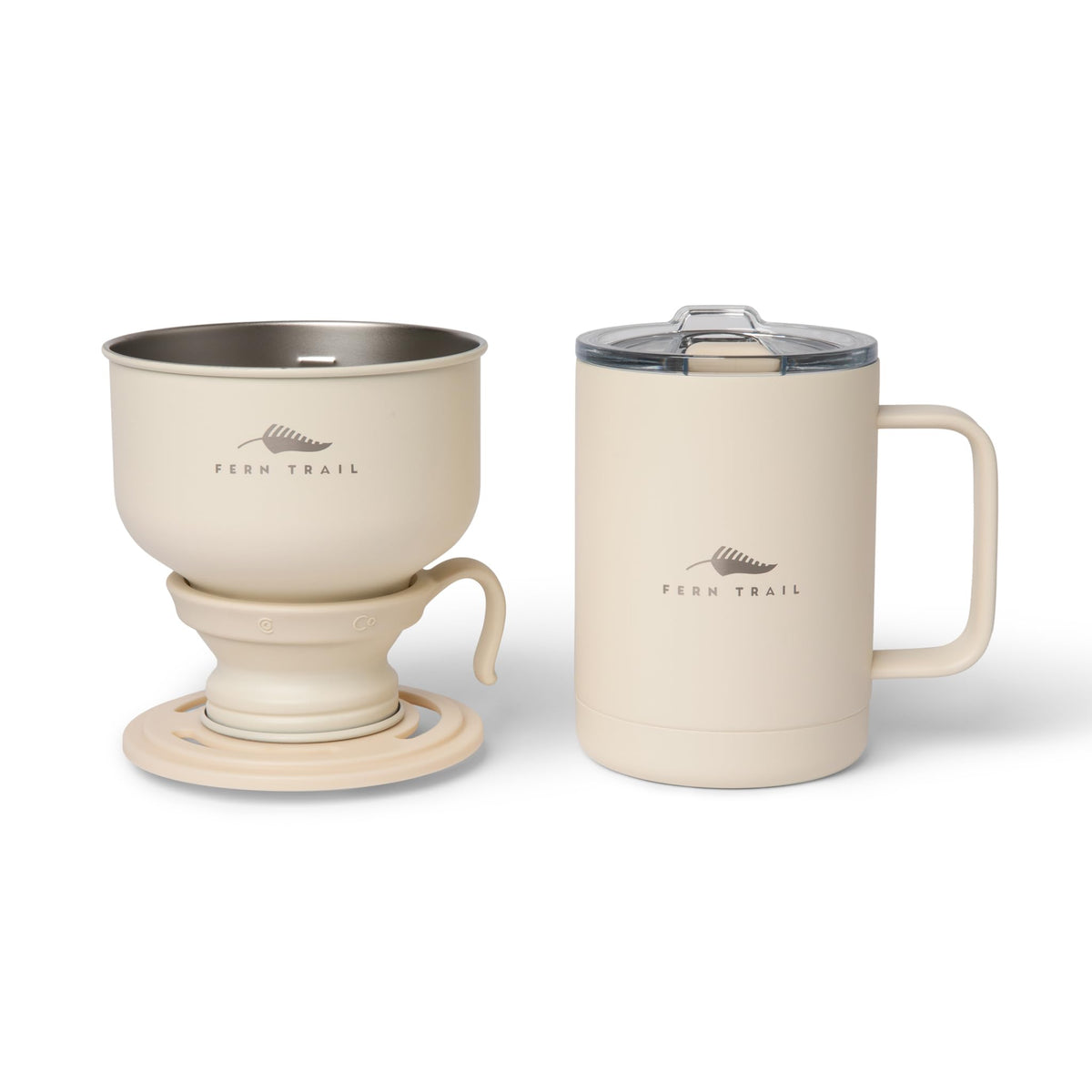 12 oz Insulated Mug with Lid and Reusable Coffee Filter H524