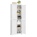Tall Storage Cabinet with 4 Doors and 4 Adjustable Shelves B97348