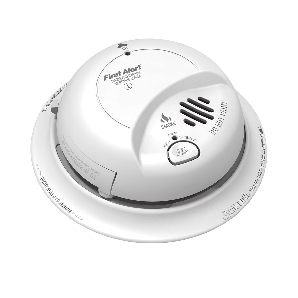 Hardwired Smoke and Carbon Monoxide Detector with 10 Year Battery Backup, White Z395799