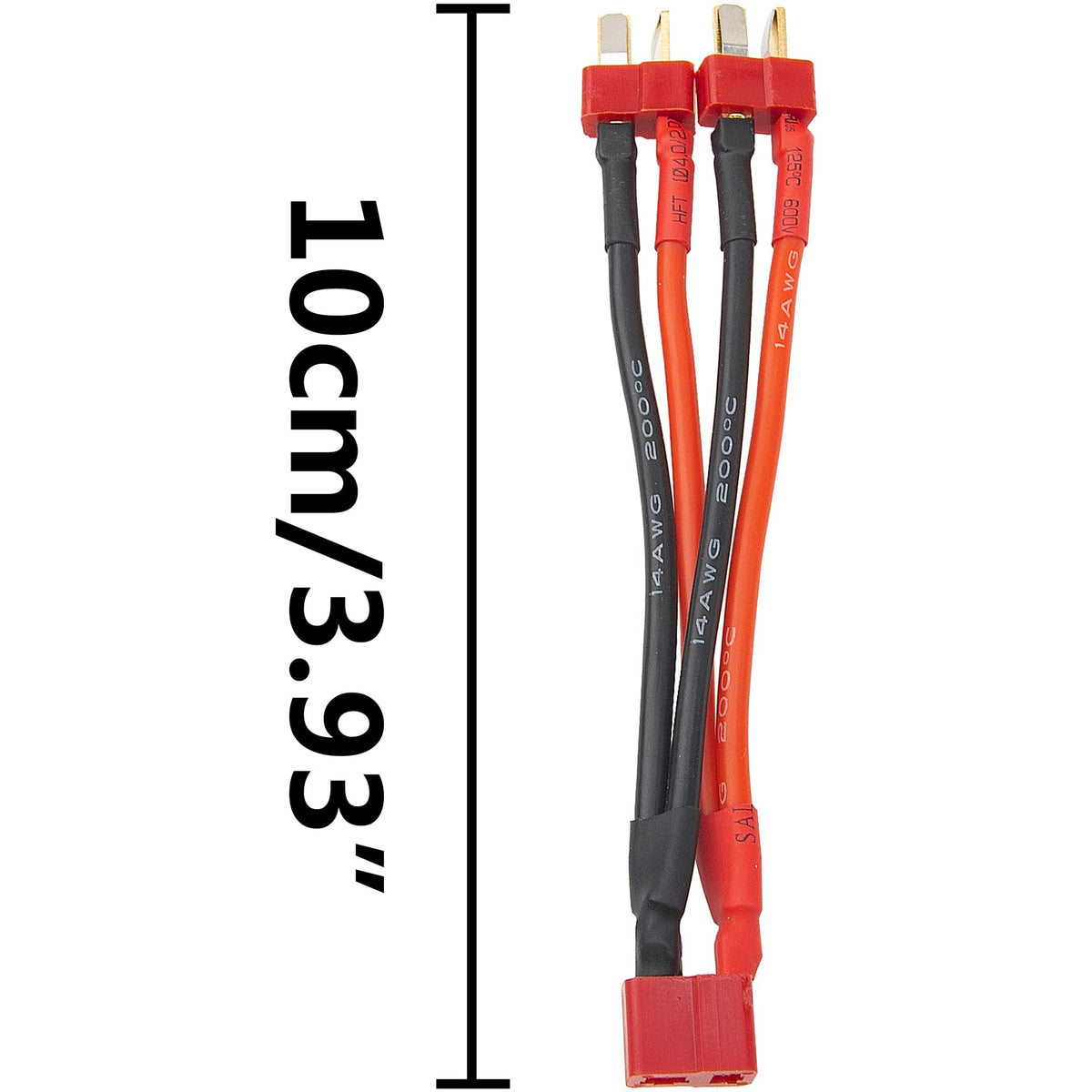 14 AWG Silicone Wire 1 Female to 2 Male Y Splitter Cable B969395