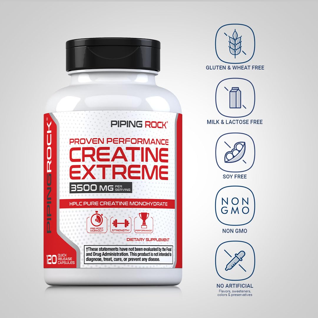 Creatine Monohydrate Capsules 3500 mg 120 Pills D52667