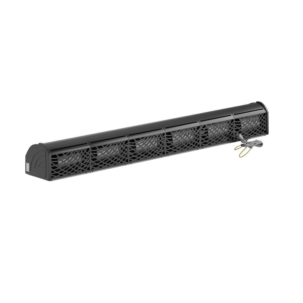 72" Black Aluminum Air Curtain with Remote P136422