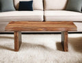 Brown Solid Wood Live Edge Coffee Table B4289
