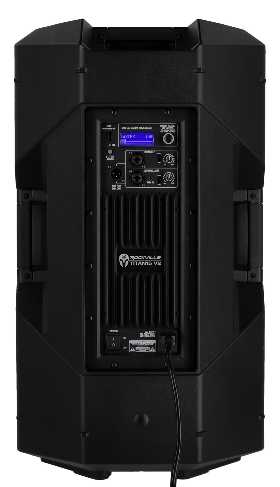 15" 2000W Powered DJ PA Speaker Pair with Stands U298