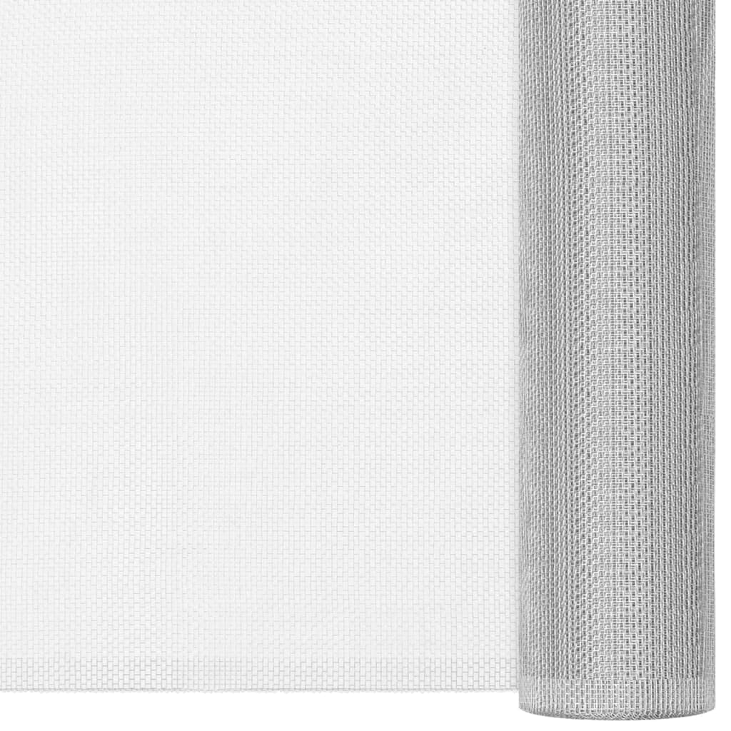Aluminum Mesh Screen 44.1" x 196.9" Silver L51180