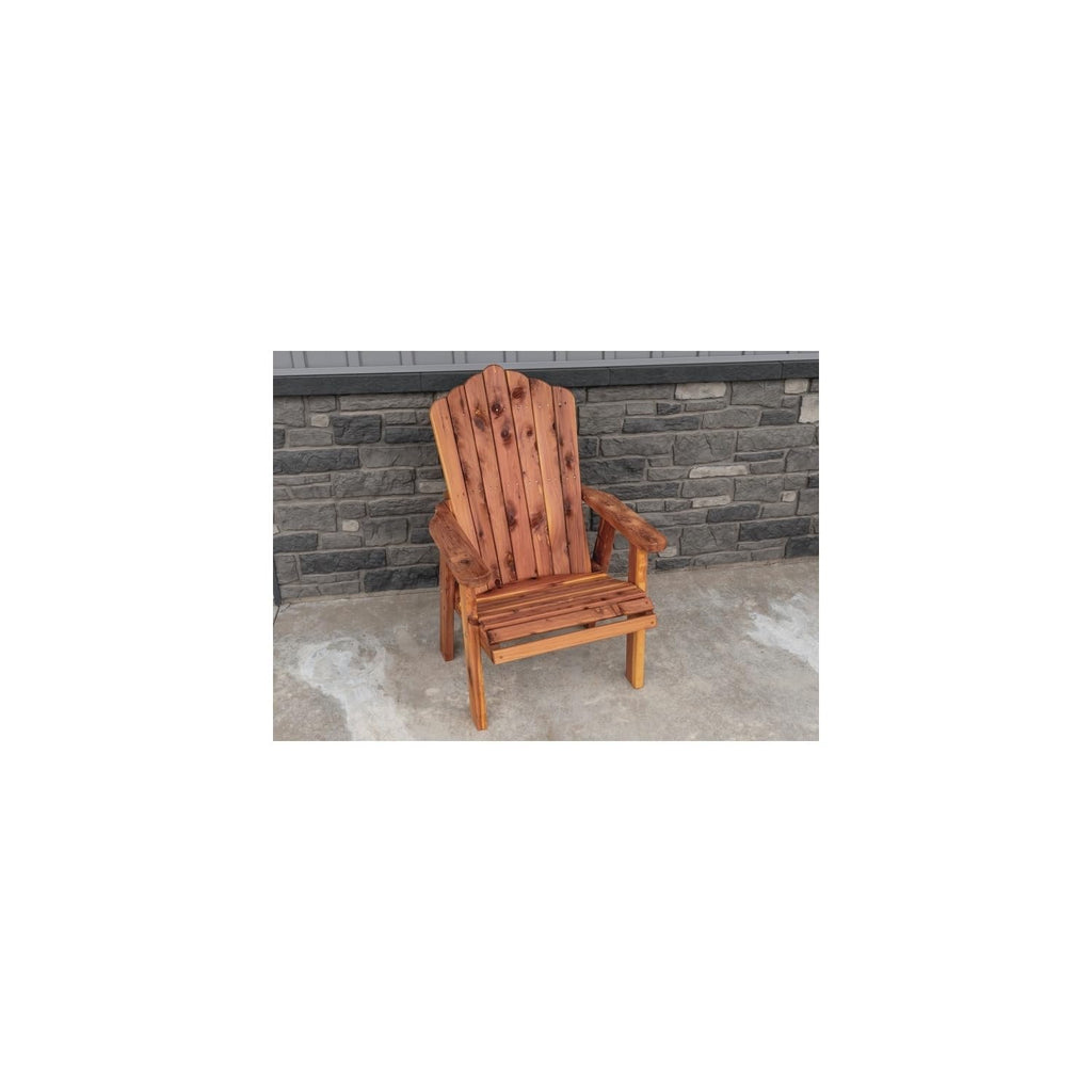Cedar Stationary Chair Fan-Back Adirondack Style J8268