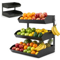 3-Tier Metal Fruit Basket with Banana Holder N395629