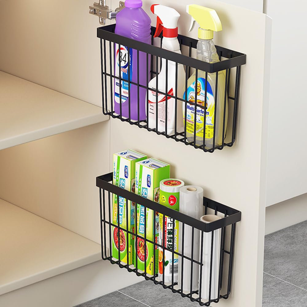 Self Adhesive Wall Mounted Storage Box (Black) B10560