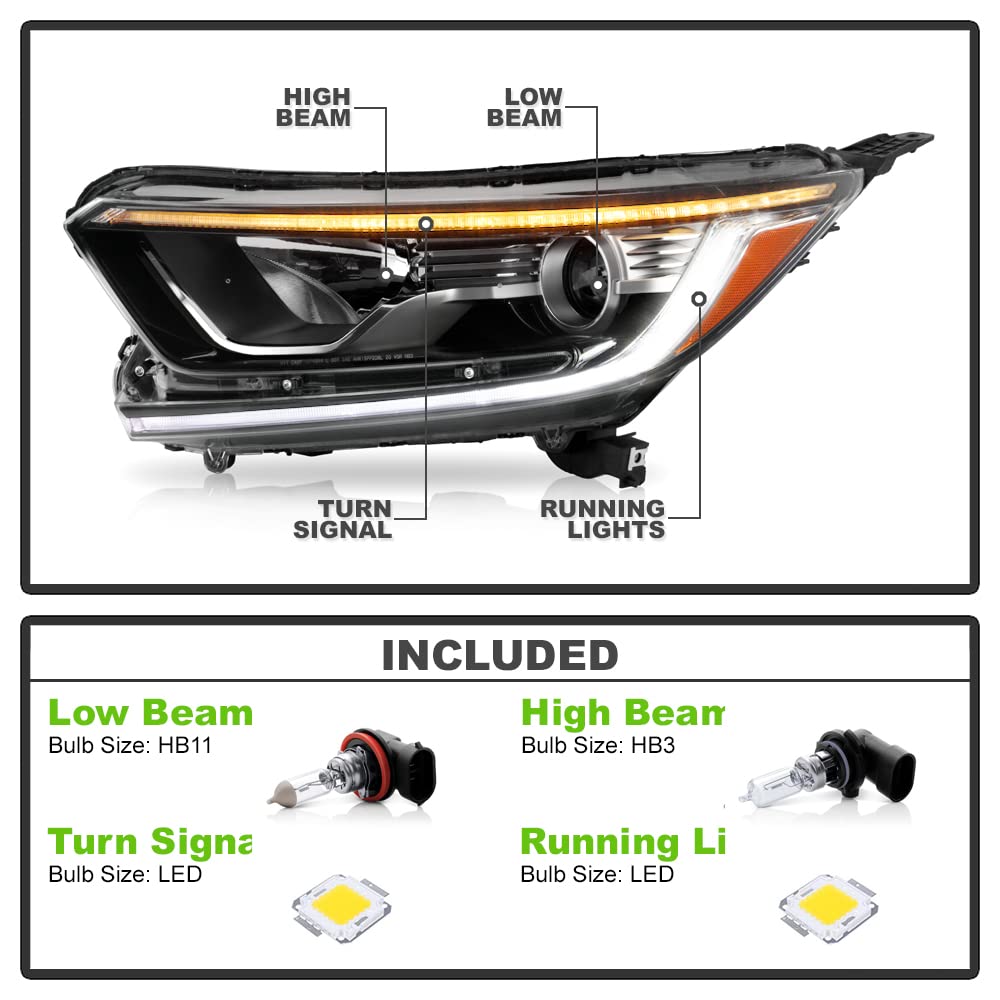 Projector Headlights Headlamps Left+Right J656182