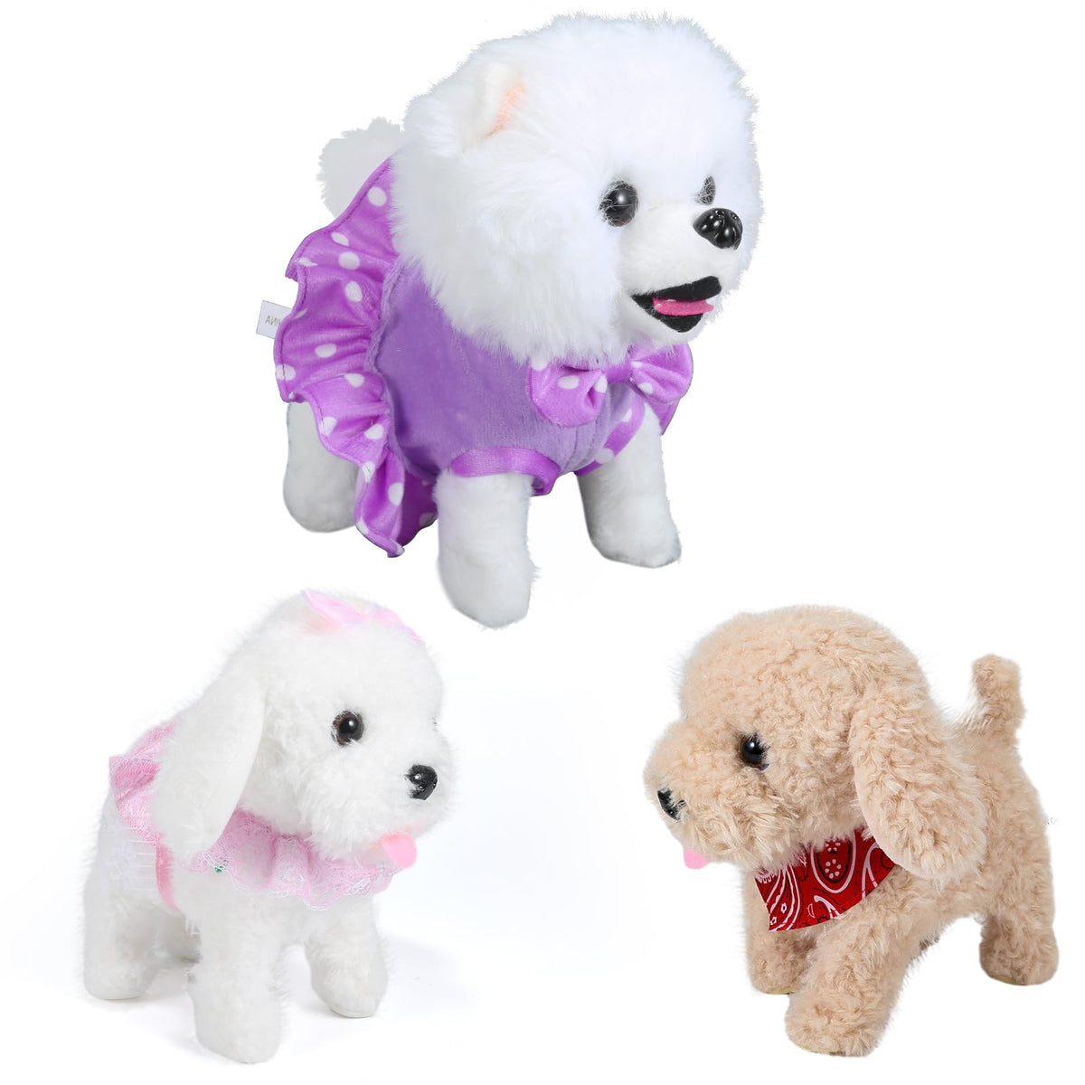Interactive Walking Plush Puppy Toy D8086