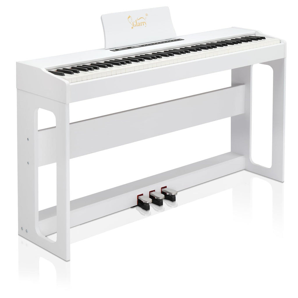 88-Key Digital Piano Full Weighted Hammer Action Triple Pedals White H632835