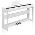 88-Key Digital Piano Full Weighted Hammer Action Triple Pedals White H632835