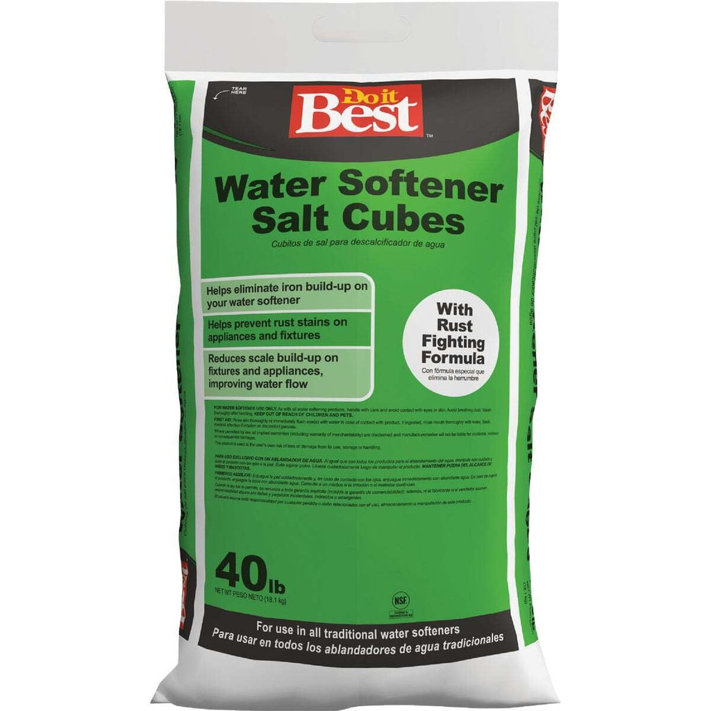 40 Lb. Water Softener Salt Cubes with Rust Remover Z3099