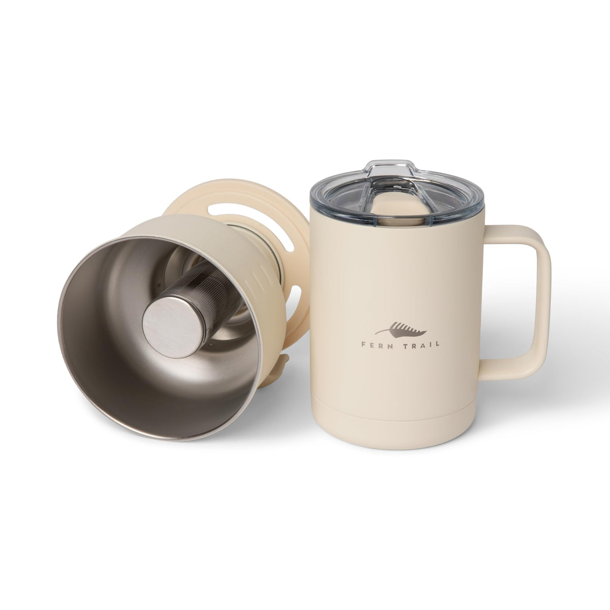 12 oz Insulated Mug with Lid and Reusable Coffee Filter H524