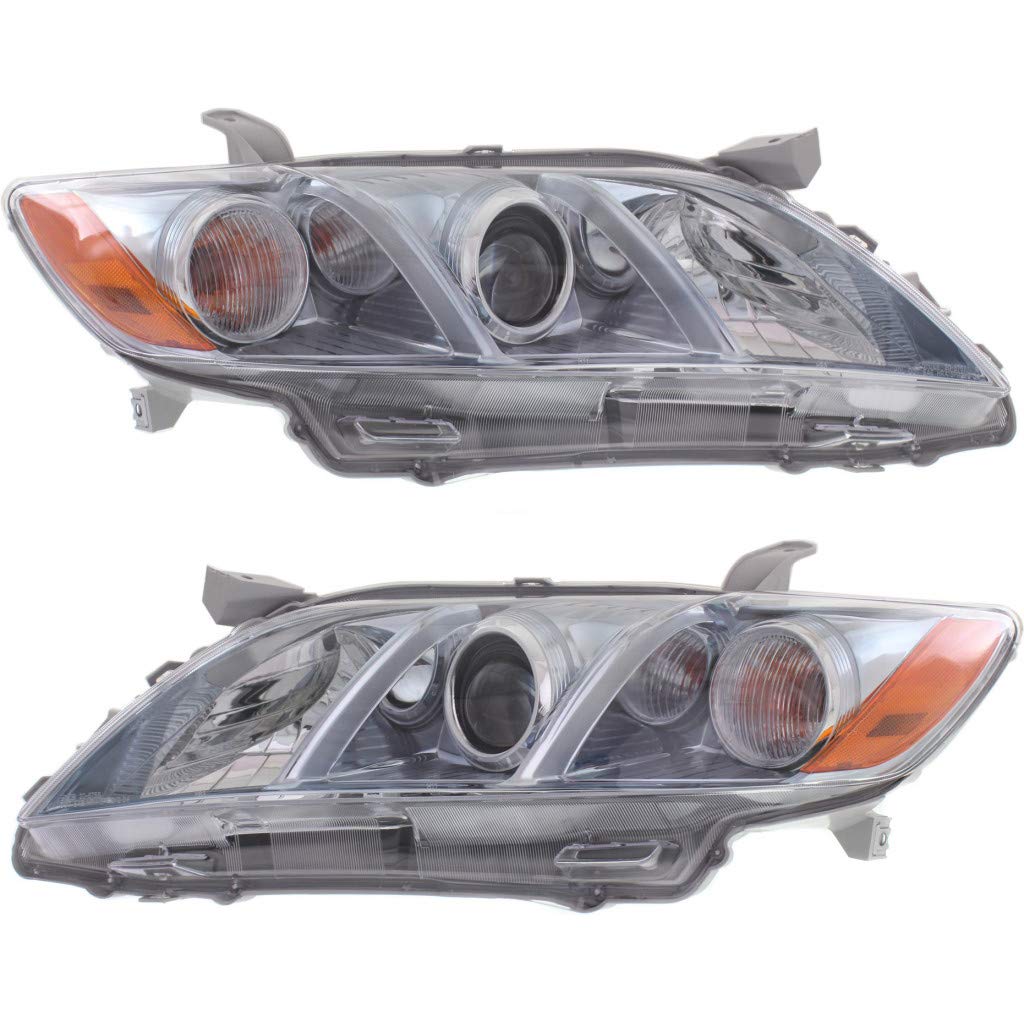 Toyota Camry Hybrid 2007-2009 Headlight Assembly Pair Driver and Passenger Side DOT Certified T62221