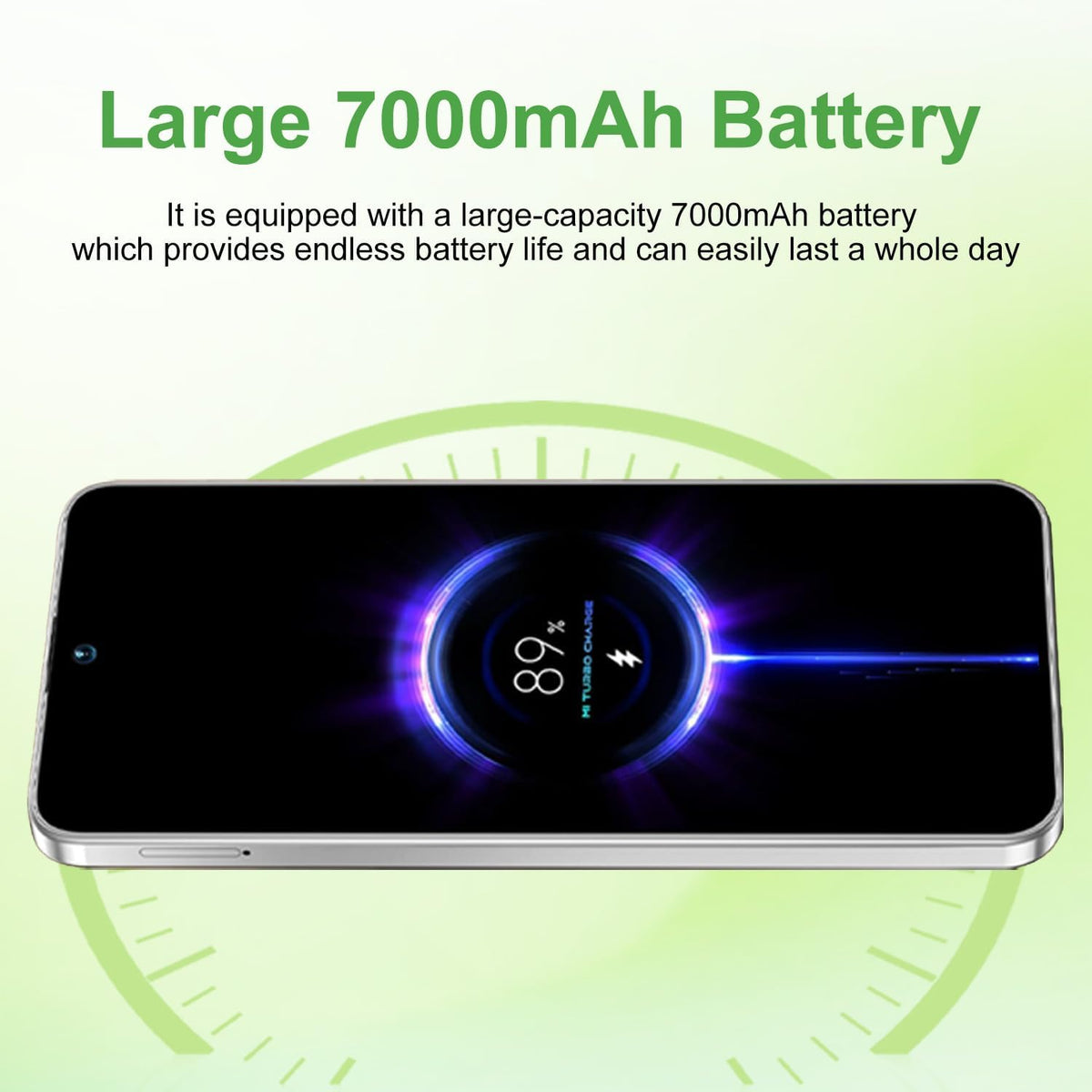 Unlocked Cell Phone 16GB+512GB Smartphone 6.99" HD Screen Android 15 5G 7000mAh (Purple) I3316