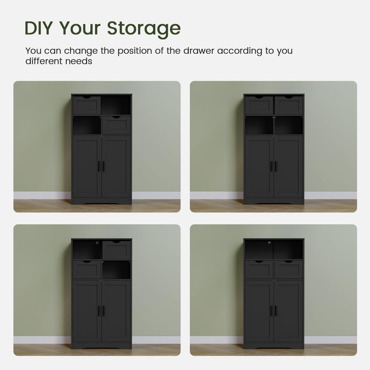 Bathroom Storage Cabinet with 2 Drawers I82344