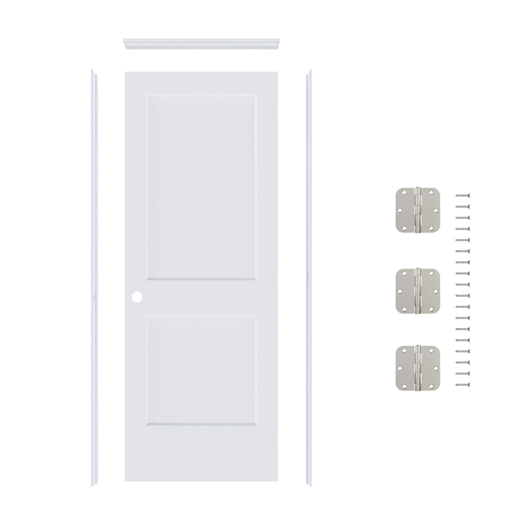 36"x80" Left-Hand Prehung Interior Door with Knock Down Jamb Kit A9122
