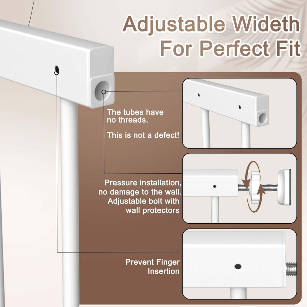 Adjustable White 4 Panel Window Guards K70698