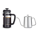 12 oz Stainless Steel French Press and Gooseneck Pour Over Kettle A8089