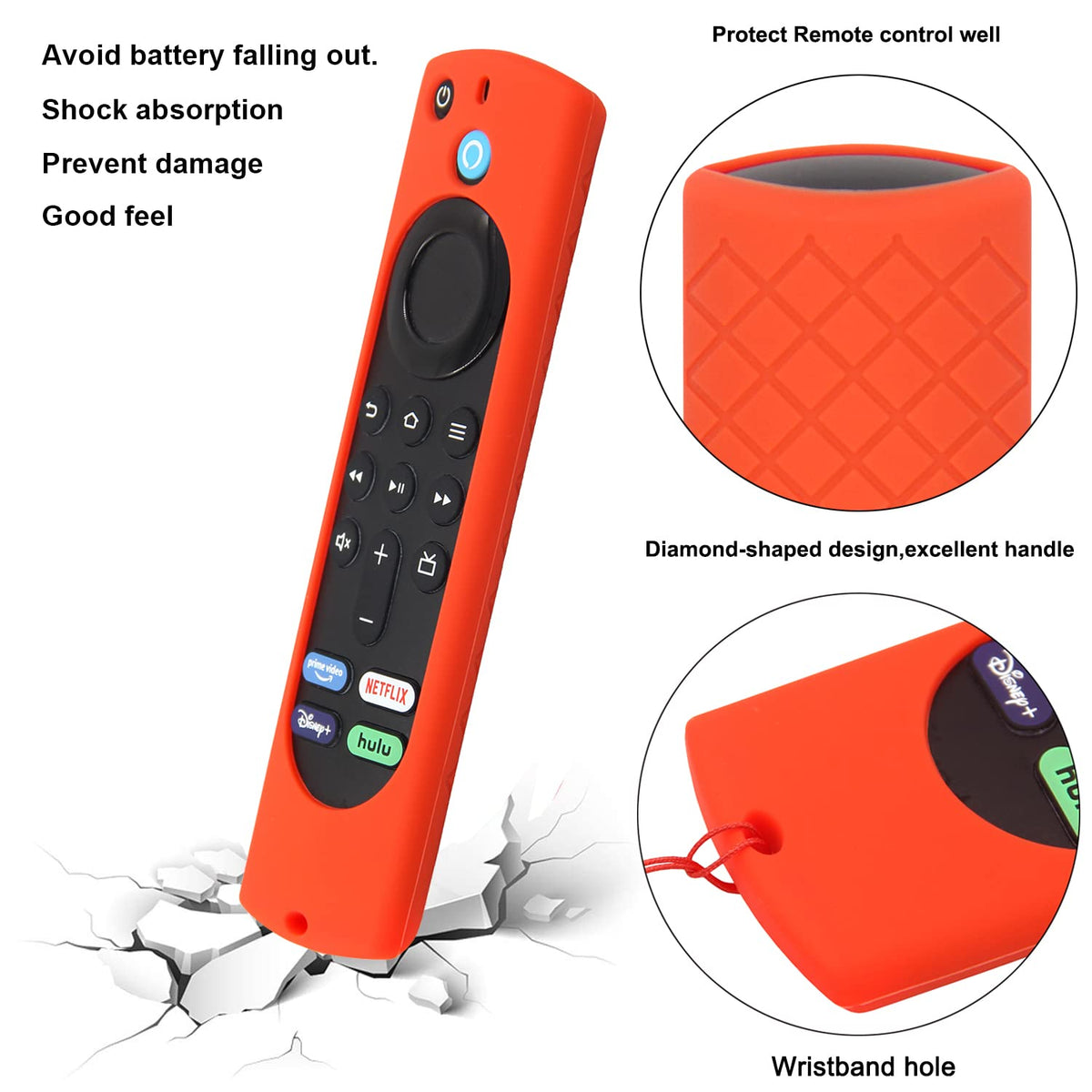 Silicone Remote Cover with Lanyard J666565