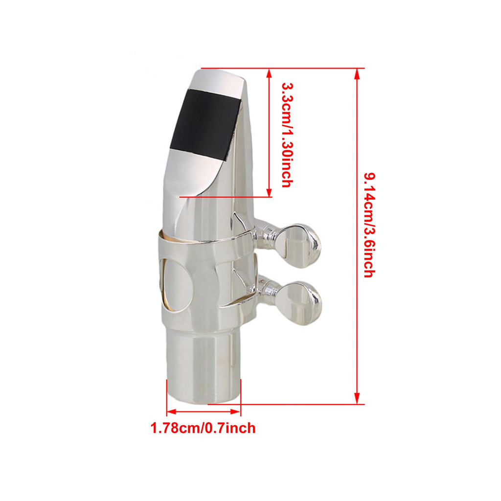 Silver Plated Alto Saxophone Mouthpiece B1172