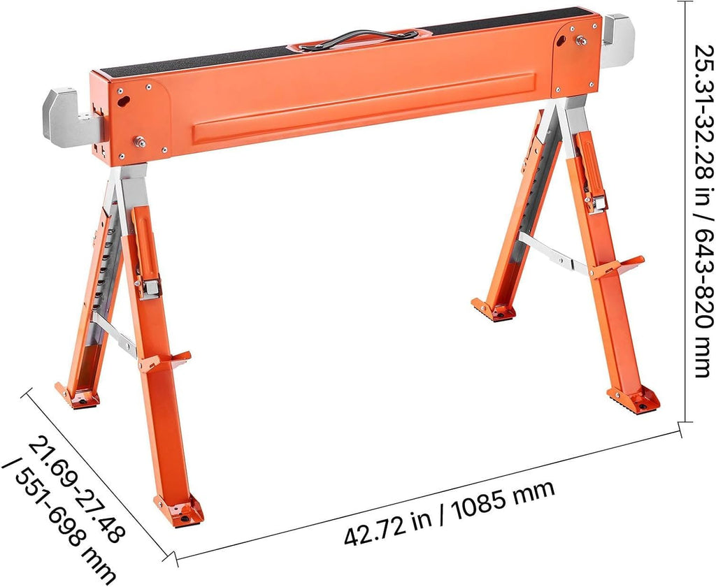 2-Pack Adjustable Folding Saw Horses U319090