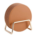 PU Leather Coasters with Cork Base H758