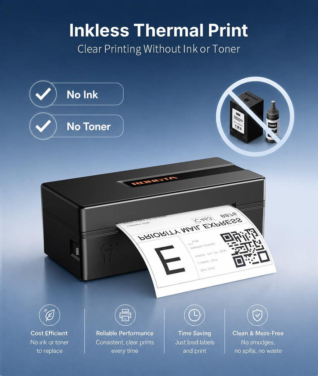 Bluetooth Thermal Shipping Label Printer X2144