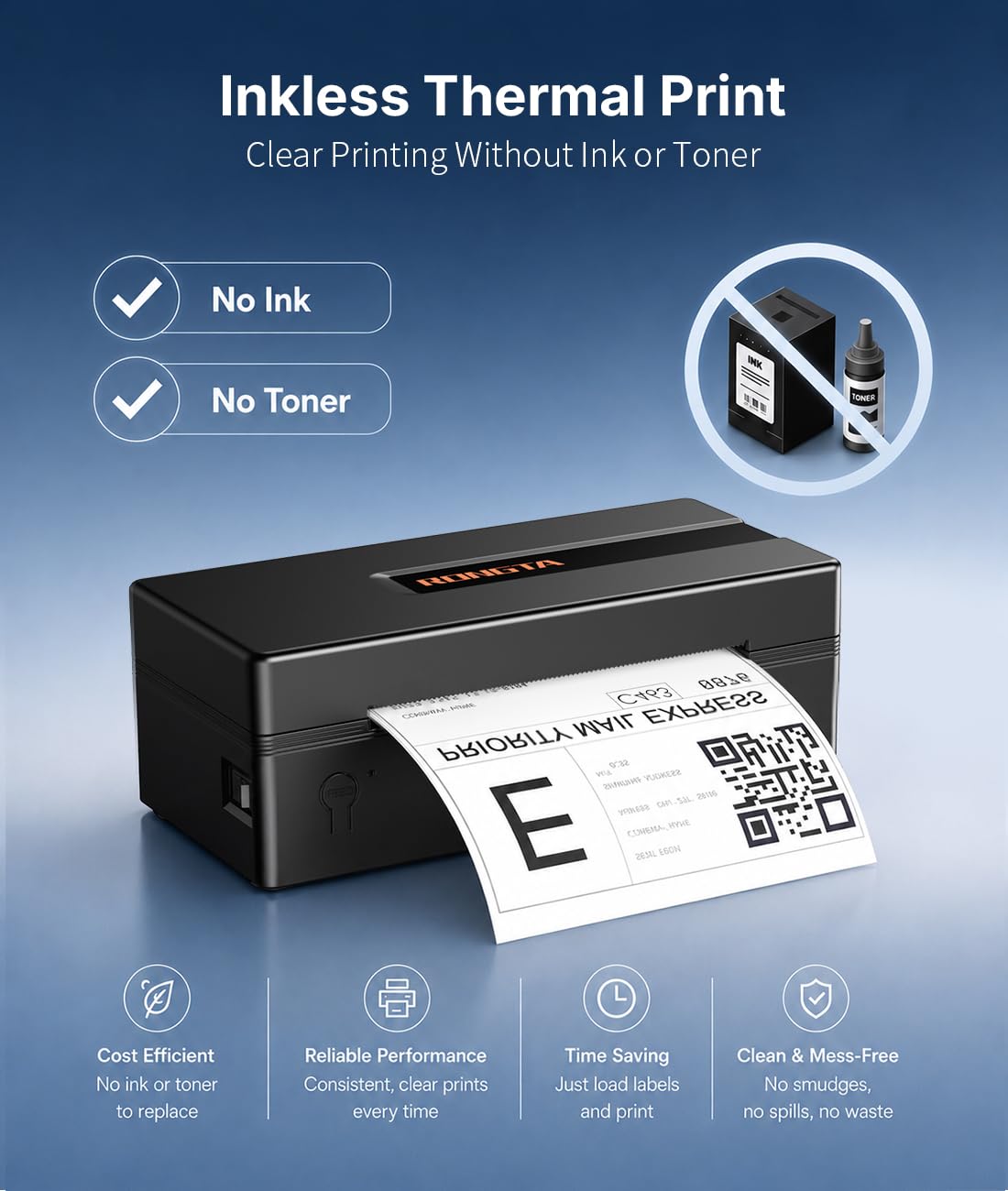 Bluetooth Thermal Shipping Label Printer X2144