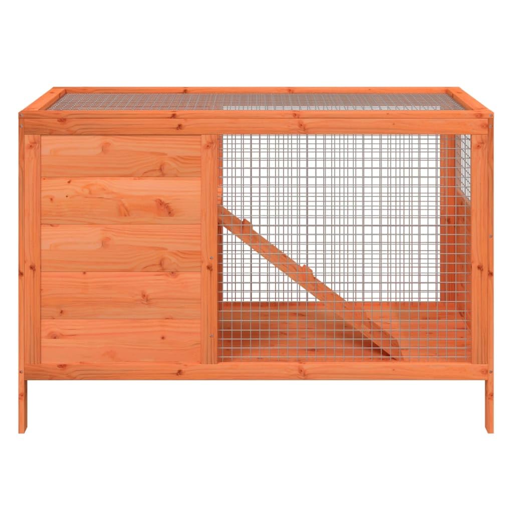 Wooden 2 Tier Small Animal Cage 40.6 Inch Brown O632