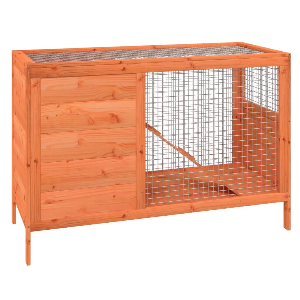 Wooden 2 Tier Small Animal Cage 40.6 Inch Brown O632