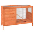 Wooden 2 Tier Small Animal Cage 40.6 Inch Brown O632