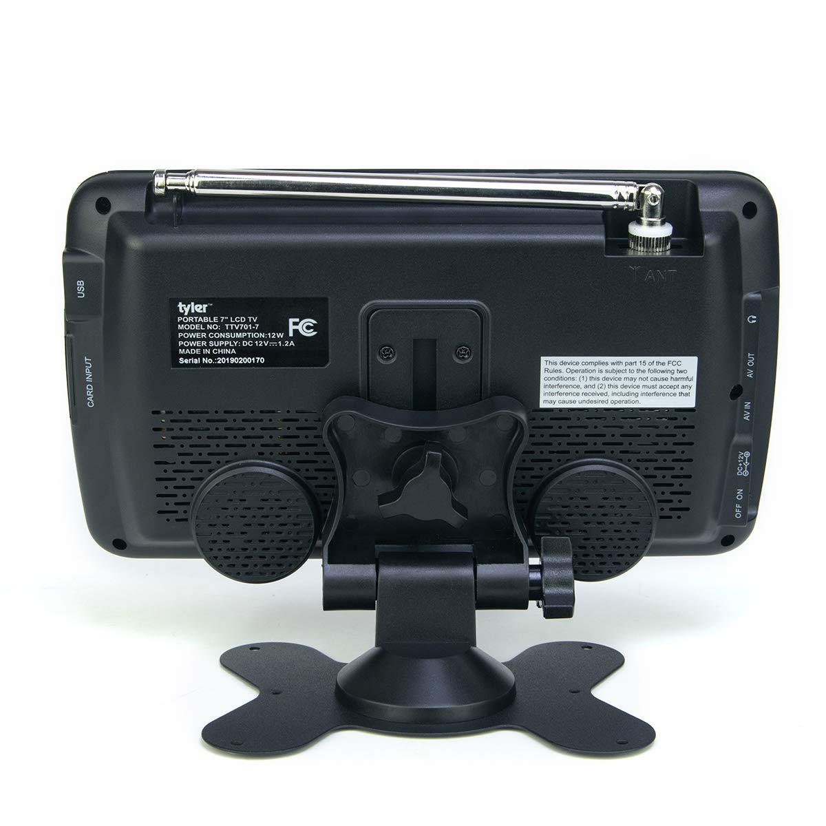 7" Portable LCD TV Rechargeable Battery HD-TV USB HDMI J7530