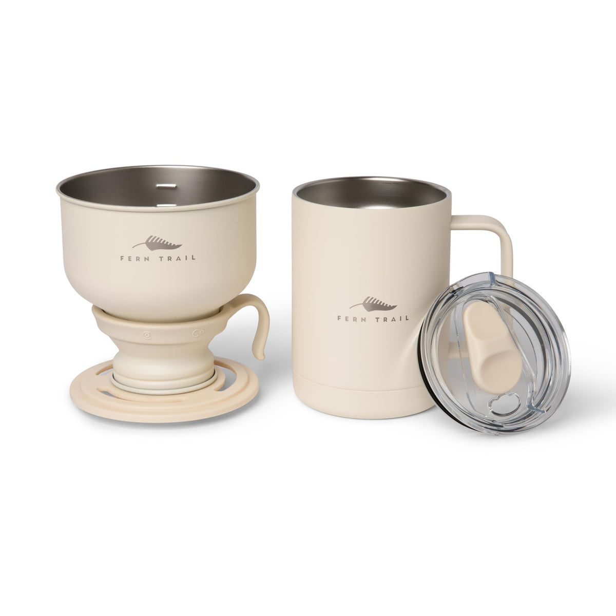 12 oz Insulated Mug with Lid and Reusable Coffee Filter H524